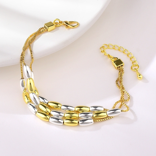 Picture of New Season Gold Plated Zinc Alloy Fashion Bracelet with SGS/ISO Certification
