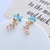 Picture of Designer Gold Plated Flowers & Plants Front Back Earrings with No-Risk Return