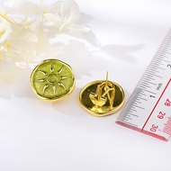 Picture of Distinctive Green Medium Stud Earrings with Low MOQ
