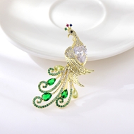 Picture of Eye-Catching Green Animal Brooche for Female
