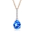 Picture of New Season Blue Rose Gold Plated Pendant Necklace with SGS/ISO Certification