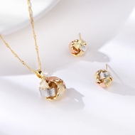 Show details for Classic Zinc Alloy 2 Piece Jewelry Set in Flattering Style