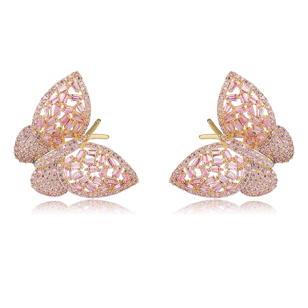 Picture of Famous Big Pink Big Stud Earrings