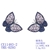 Picture of Butterfly Cubic Zirconia Big Stud Earrings with Fast Delivery