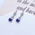 Picture of Top Cubic Zirconia Blue Dangle Earrings