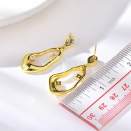 Picture of Eye-Catching Gold Plated Medium Dangle Earrings with Member Discount