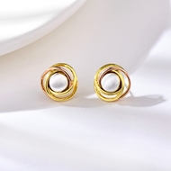 Picture of Dubai Gold Plated Stud Earrings with Worldwide Shipping