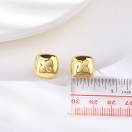 Picture of Copper or Brass Dubai Stud Earrings at Super Low Price