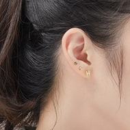 Picture of Inexpensive Gold Plated White Stud Earrings from Reliable Manufacturer