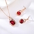 Picture of Brand New Rose Gold Plated Crystal Fashion Jewelry Sets