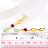 Picture of Recommended Colorful Platinum Plated Dangle Earrings with Member Discount