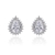 Picture of Copper or Brass Platinum Plated Stud Earrings at Super Low Price