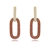 Picture of Trendy Gold Plated Copper or Brass Dangle Earrings with No-Risk Refund