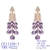 Picture of Filigree Big Purple Dangle Earrings