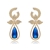 Picture of Nickel Free Gold Plated Big Dangle Earrings with No-Risk Refund