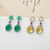 Picture of Recommended Green Platinum Plated Dangle Earrings from Top Designer