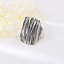 Show details for Designer Platinum Plated Zinc Alloy Fashion Ring with No-Risk Return