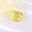 Show details for Stylish Big Gold Plated Fashion Ring