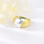 Picture of Beautiful Big Gold Plated Fashion Ring