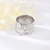 Picture of Distinctive Platinum Plated Zinc Alloy Fashion Ring of Original Design