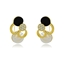Show details for Dubai Platinum Plated Big Stud Earrings with Worldwide Shipping