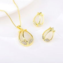 Show details for Purchase Gold Plated Small 2 Piece Jewelry Set Exclusive Online