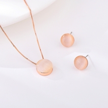 Show details for Brand New White Zinc Alloy 2 Piece Jewelry Set with SGS/ISO Certification