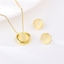 Show details for Buy Gold Plated White 2 Piece Jewelry Set with Unbeatable Quality