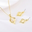 Show details for Hypoallergenic Gold Plated Small 2 Piece Jewelry Set with Easy Return