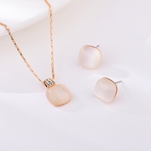 Show details for Unique Opal Classic 2 Piece Jewelry Set