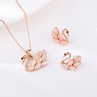 Picture of Most Popular Opal Rose Gold Plated 2 Piece Jewelry Set
