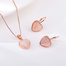 Show details for Zinc Alloy Opal 2 Piece Jewelry Set in Flattering Style