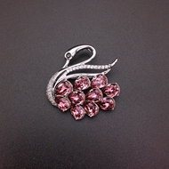 Show details for Delicate Swarovski Element Zinc Alloy Brooche