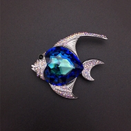 Show details for Zinc Alloy Platinum Plated Brooche of Original Design