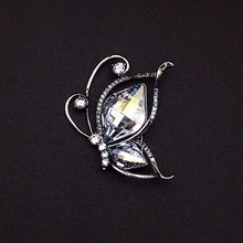 Show details for Fancy Medium Platinum Plated Brooche