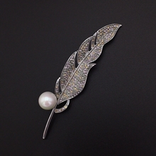 Show details for Medium Zinc Alloy Brooche with No-Risk Refund