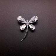 Show details for Medium Zinc Alloy Brooche with No-Risk Return