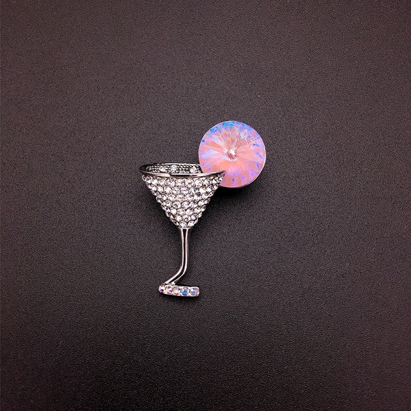 Picture of Zinc Alloy Pink Brooche For Your Occasions