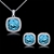 Picture of Great Swarovski Element Platinum Plated Necklace and Earring Set