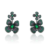 Picture of Latest Big Green Dangle Earrings