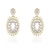 Picture of Brand New White Big Dangle Earrings with Full Guarantee