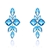 Picture of Best Cubic Zirconia Blue Dangle Earrings