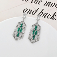 Picture of Affordable Platinum Plated Big Dangle Earrings from Trust-worthy Supplier