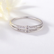 Show details for Pretty Cubic Zirconia Copper or Brass Fashion Ring