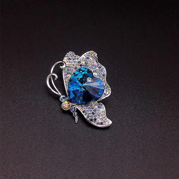 Picture of Sparkling Small Platinum Plated Brooche