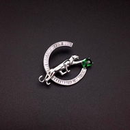 Show details for Fast Selling Green Zinc Alloy Brooche in Flattering Style