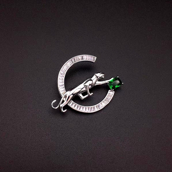 Picture of Fast Selling Green Zinc Alloy Brooche in Flattering Style