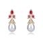 Show details for Irresistible Pink Gold Plated Dangle Earrings For Your Occasions