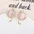 Picture of Great Value Pink Copper or Brass Dangle Earrings with Member Discount
