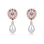 Show details for Popular Cubic Zirconia Pink Dangle Earrings